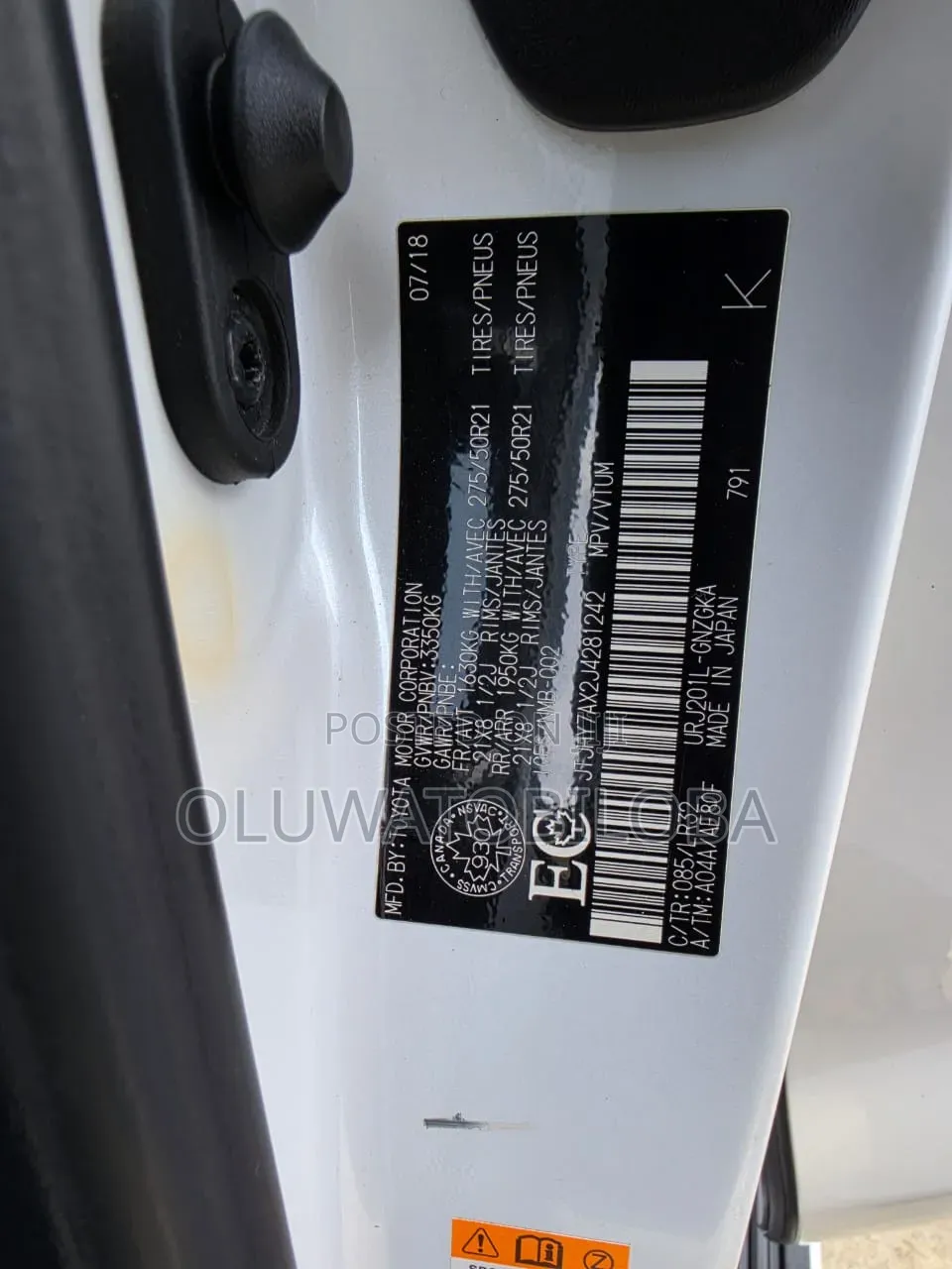 Lexus LX 2019 White