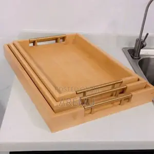 3 in 1 Tray With Gold Handle