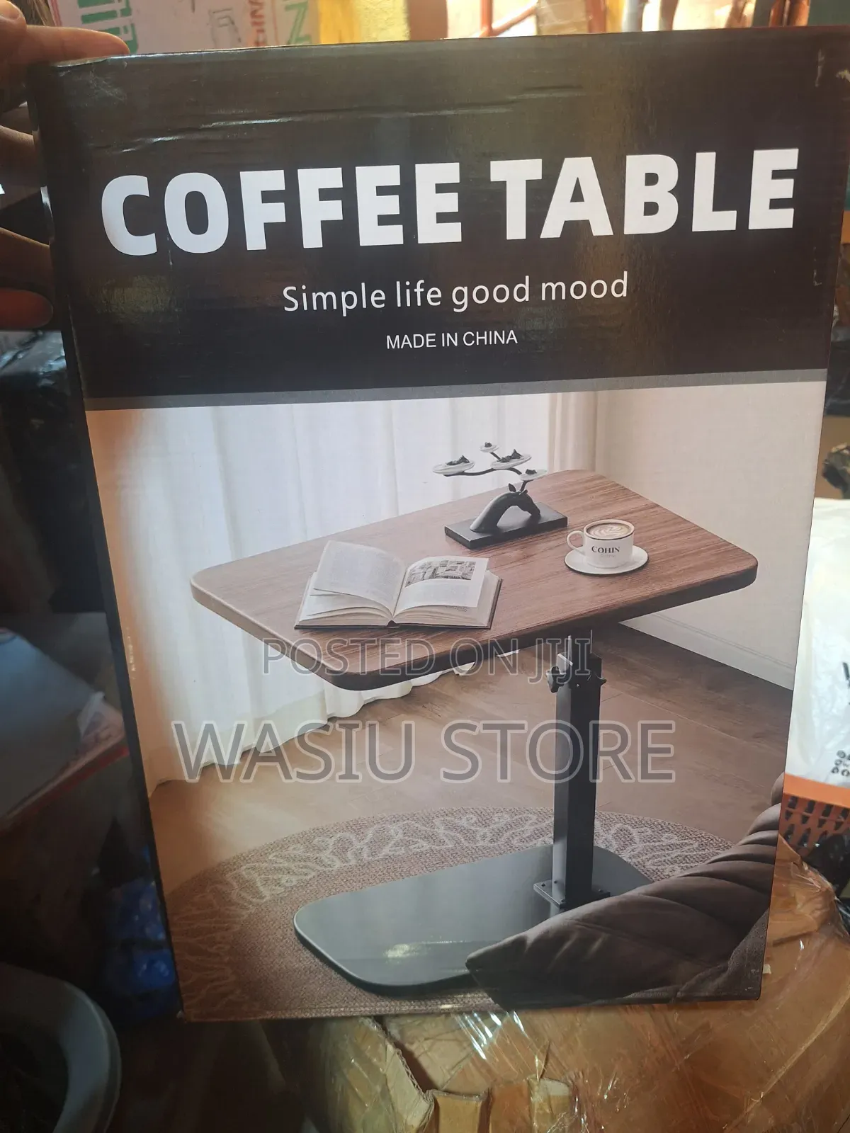 Modern C-Shaped Side Table