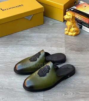 Billionaire Premium Luxury Men Half Shoe–Elegant, Durable Comfortable
