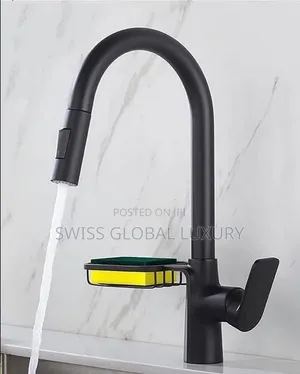 High Grade Kitchen Sink Mixer Tap With Soap Dish,available in Chrome.