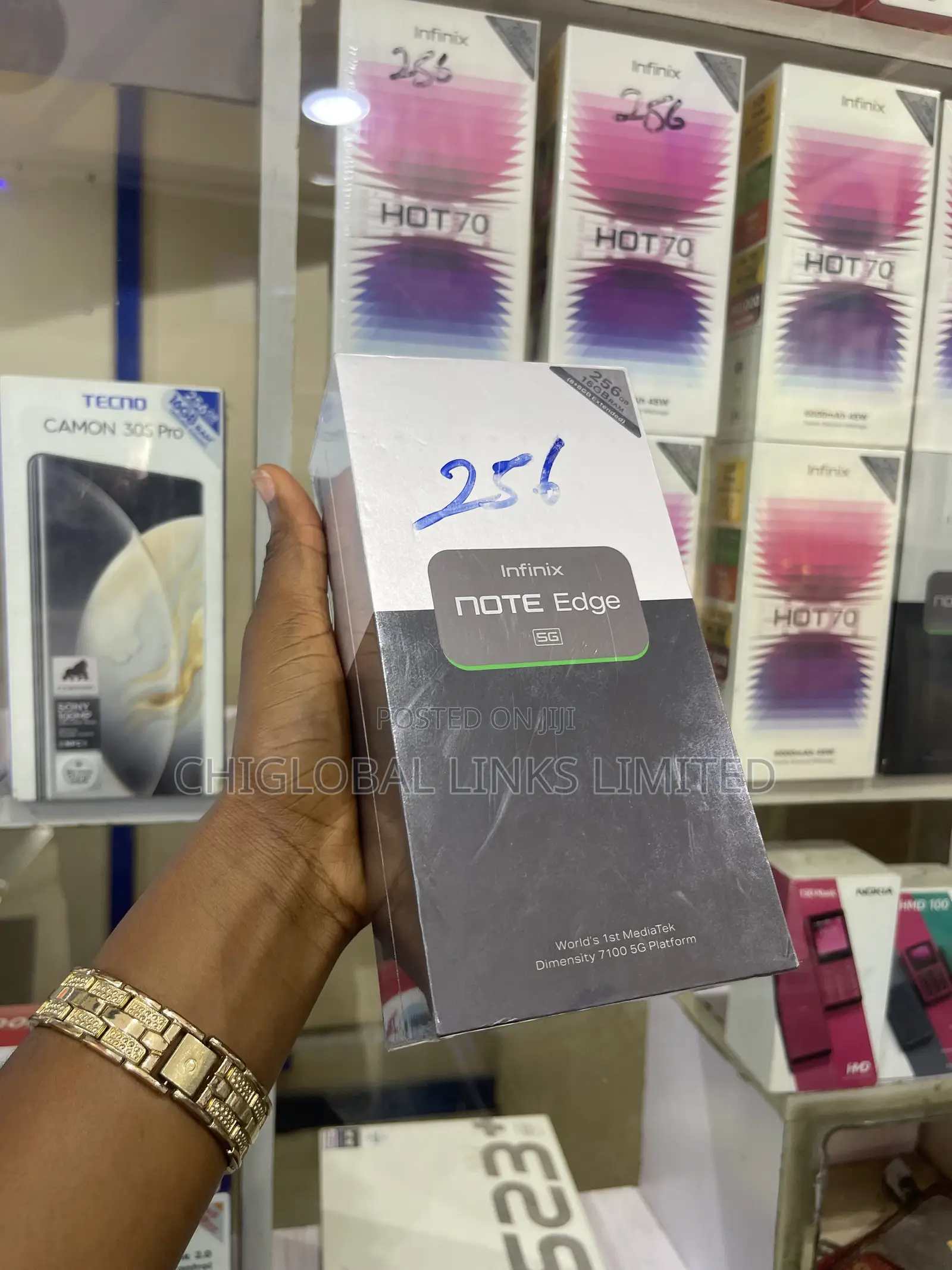New Infinix Note Edge 256 GB Blue