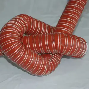 Flexible, Red Silicone Duct Hose