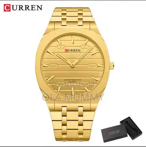 Men's Water Resistant Wristwatch - Gold