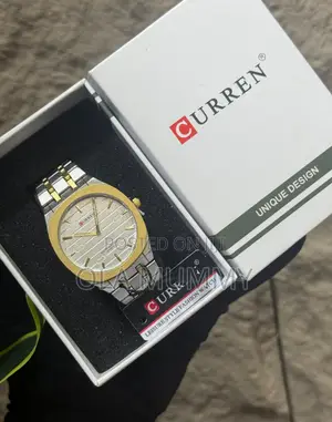 Men's Water Resistant Wristwatch - Sliver and Gold