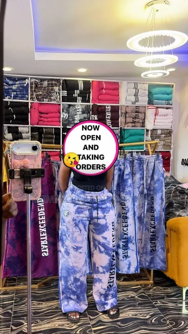 Unisex Adire Joggers and Plain Joggers