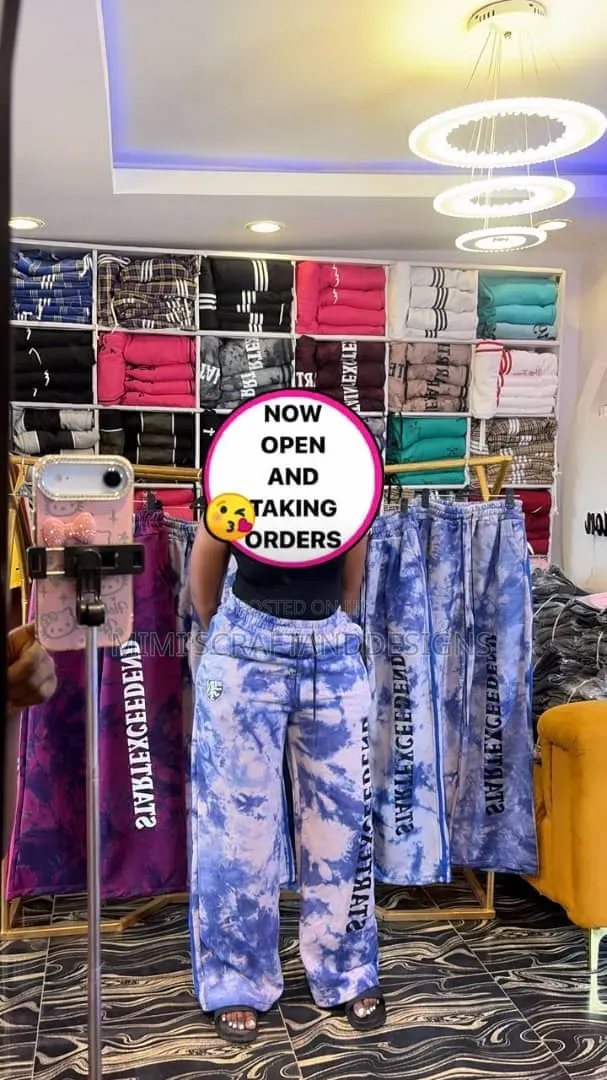 Unisex Adire Joggers and Plain Joggers