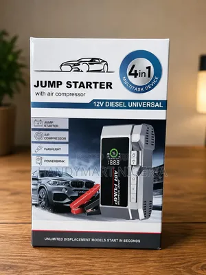 4-in-1 Universal Car Jump Starter and Air Compressor 33% OFF