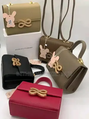House of Little Bunny Parfait PU Leather Bow Handbag Crossbody Strap