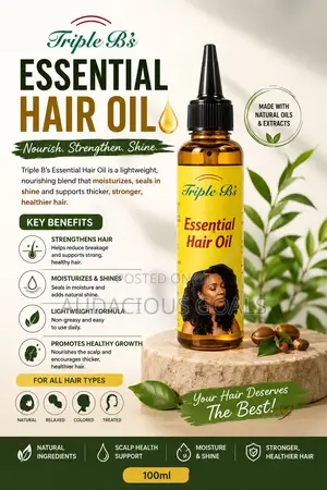 Triple B's Essential Hair Oil – Hair Growth Scalp Nourishing Oil