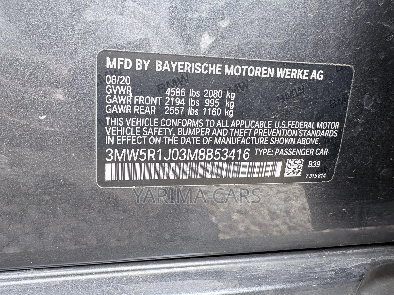 BMW 330 2020 Gray
