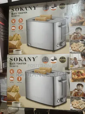 Sokany Electric Stainless Steel 2 Slice Multi-Purpose Pop-Up Toaster
