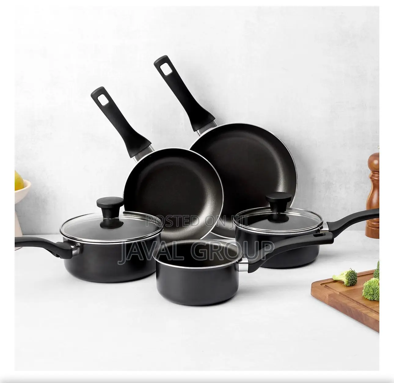 5 Piece Aluminium Non-Stick Cookware Set