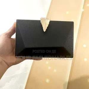 Lux Gold Leaf Clasp Party Clutch Purse