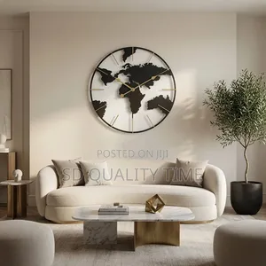 World Map Wall Clock