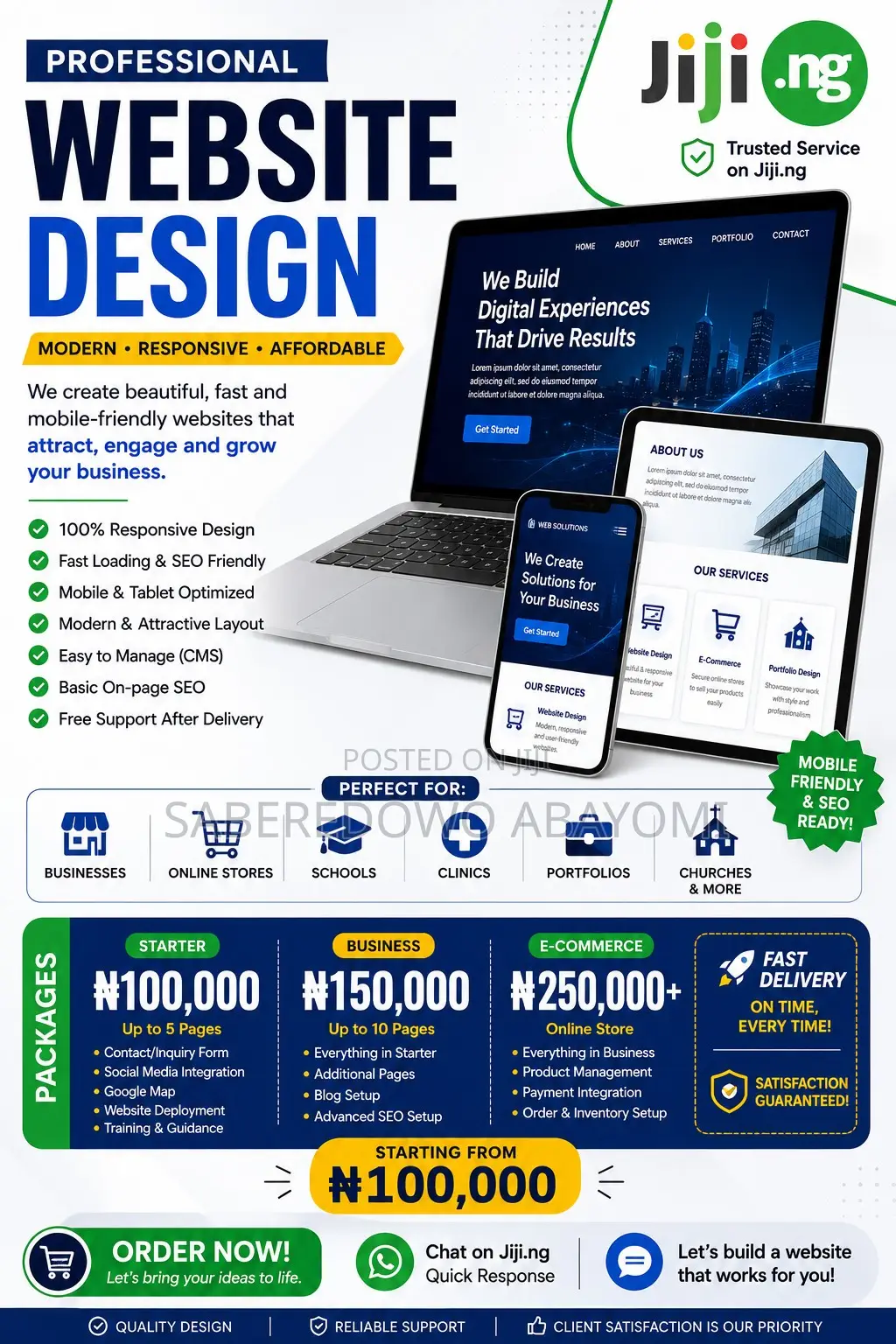 Professional Website Design Services | Business E-Commerce Websites