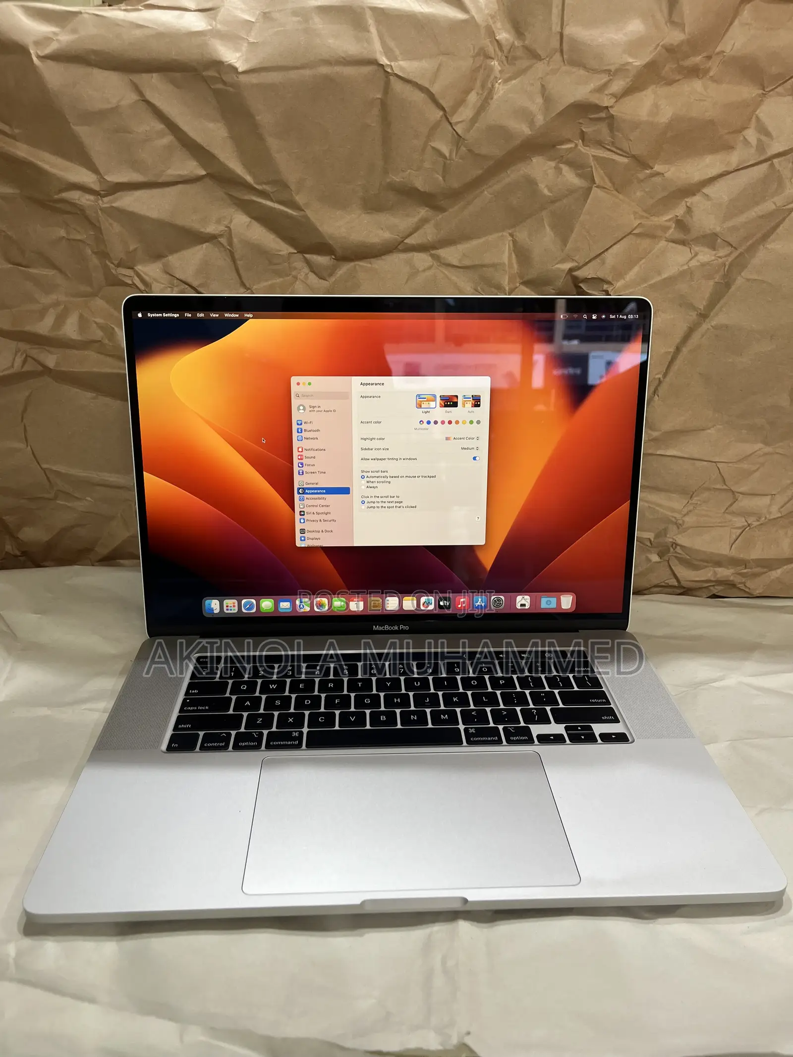 Laptop Apple MacBook Pro 2019 16GB Intel Core i7 SSD 1T