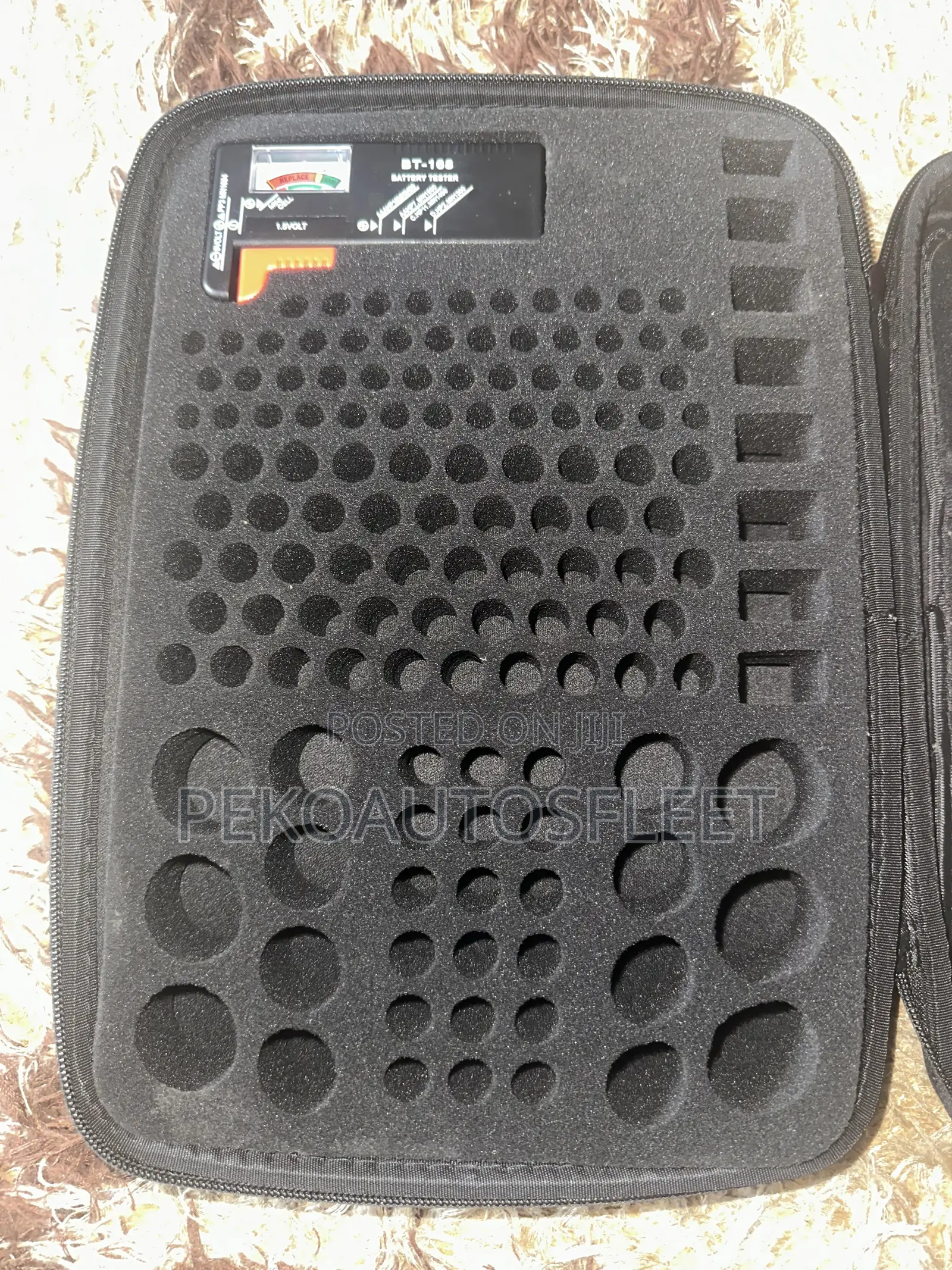 Hard Battery Organizer Storage Box With Tester