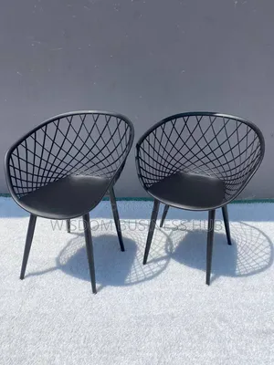 Modern Lattice Back Dining Chair