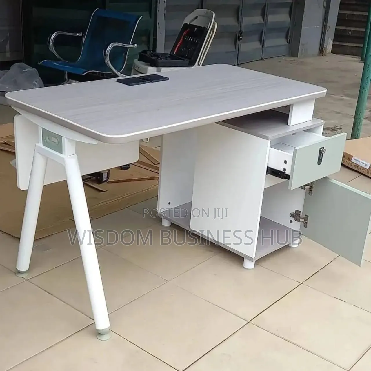 Executive Computer Desk With a-Frame Legs