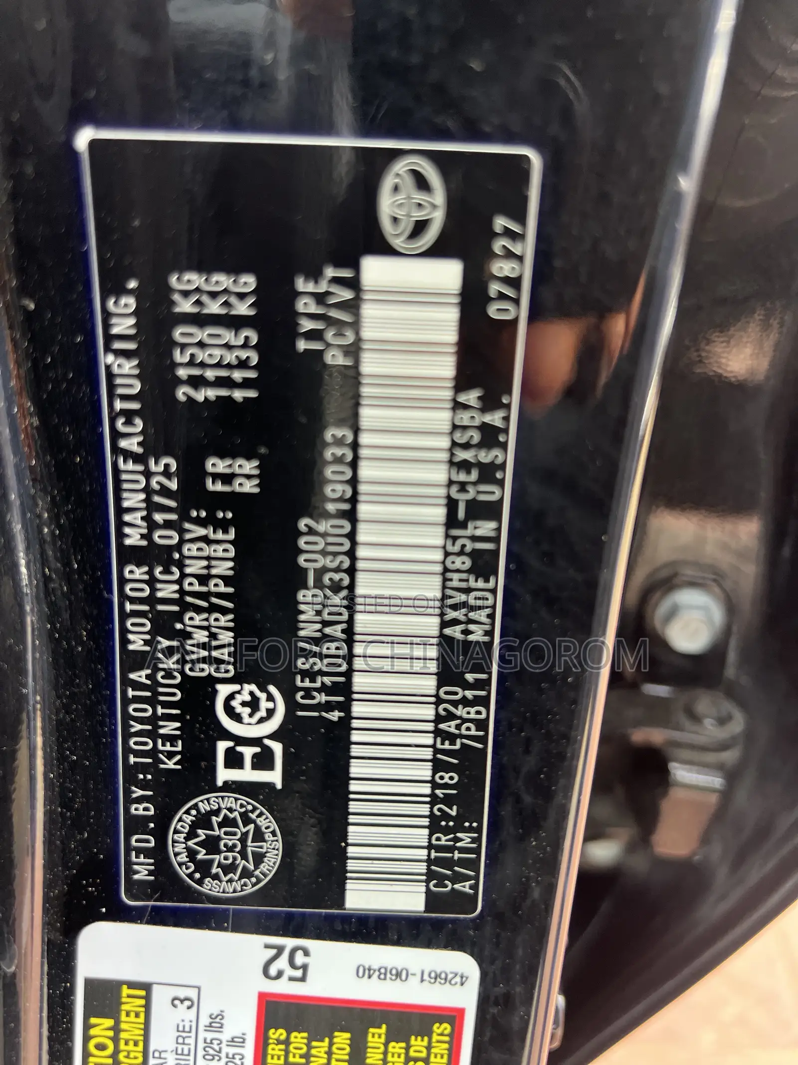 Toyota Camry 2025 Black