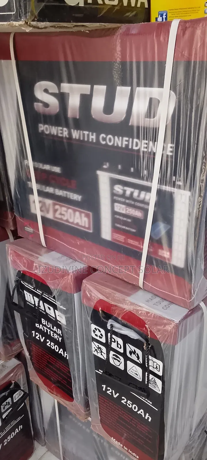 250ah 12v Stud Tubular Battery