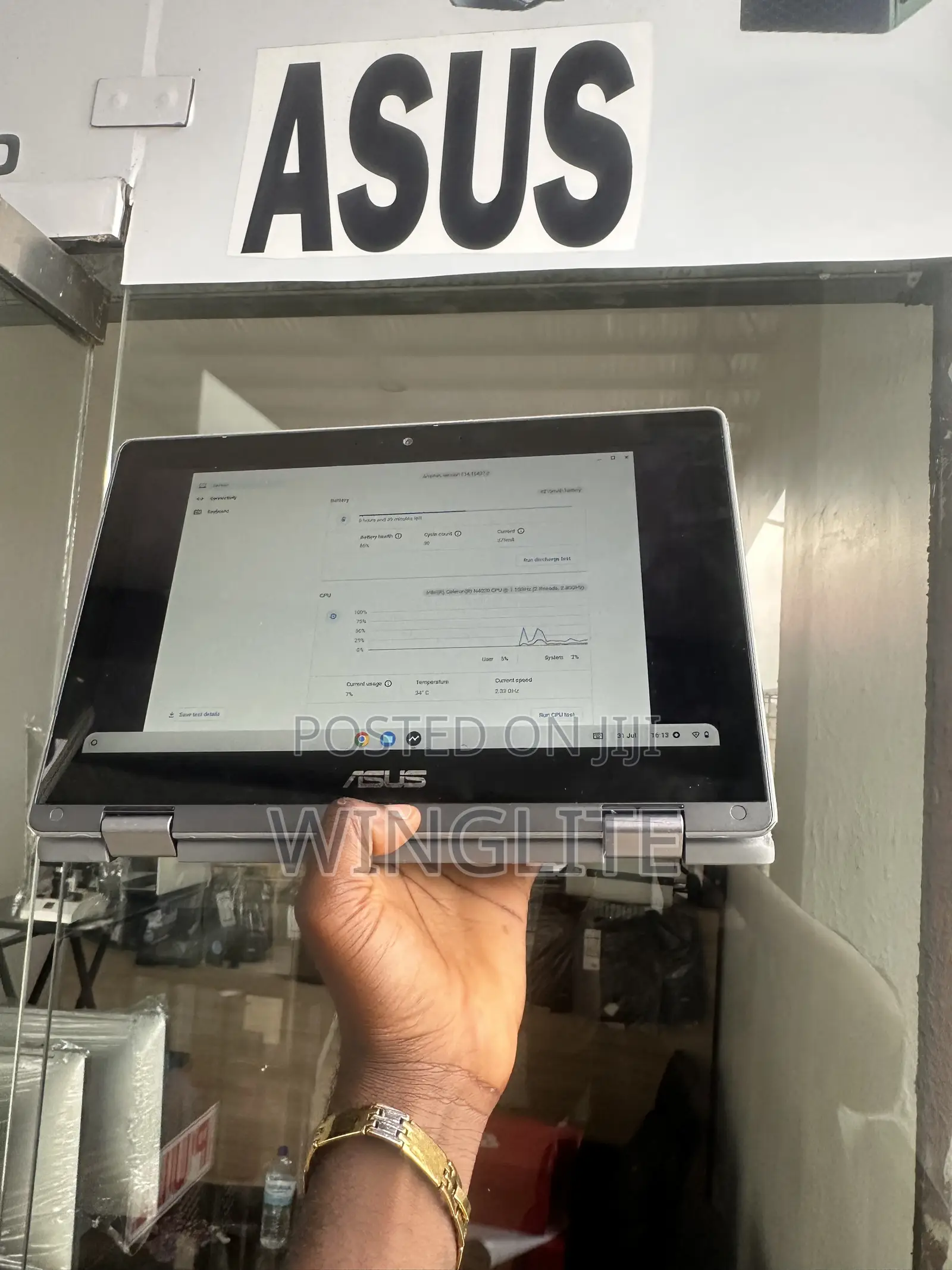 Laptop Asus Chromebook Flip C214 4GB Intel Celeron SSD 32GB