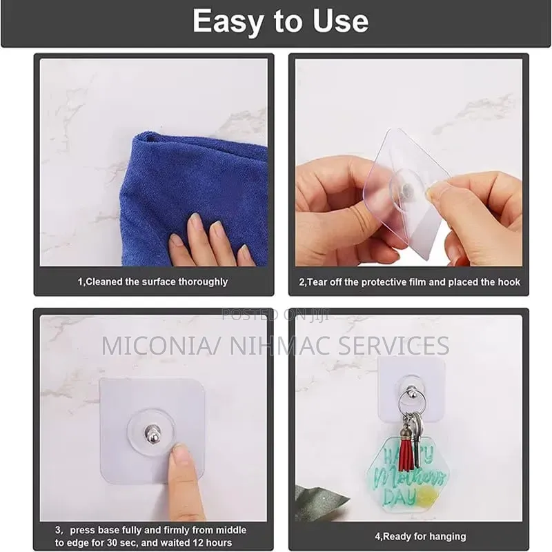 5 in 1 Invisible Adhesive Hook