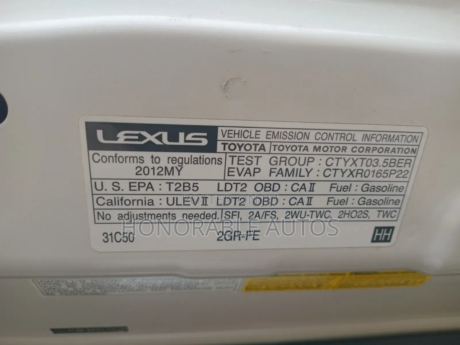 Lexus RX 2012 White