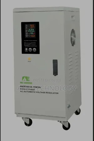 A E Dunamis 15KVA Single-Phase Servo Voltage Stabilizer(80V-260v)