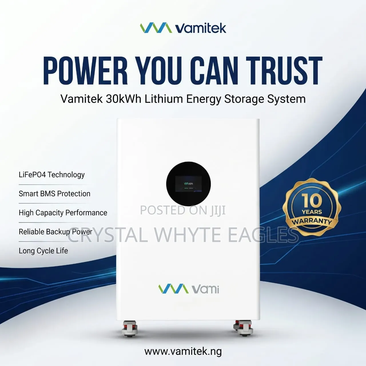Vami 30kwh Lithium Iron Phosphate Battery