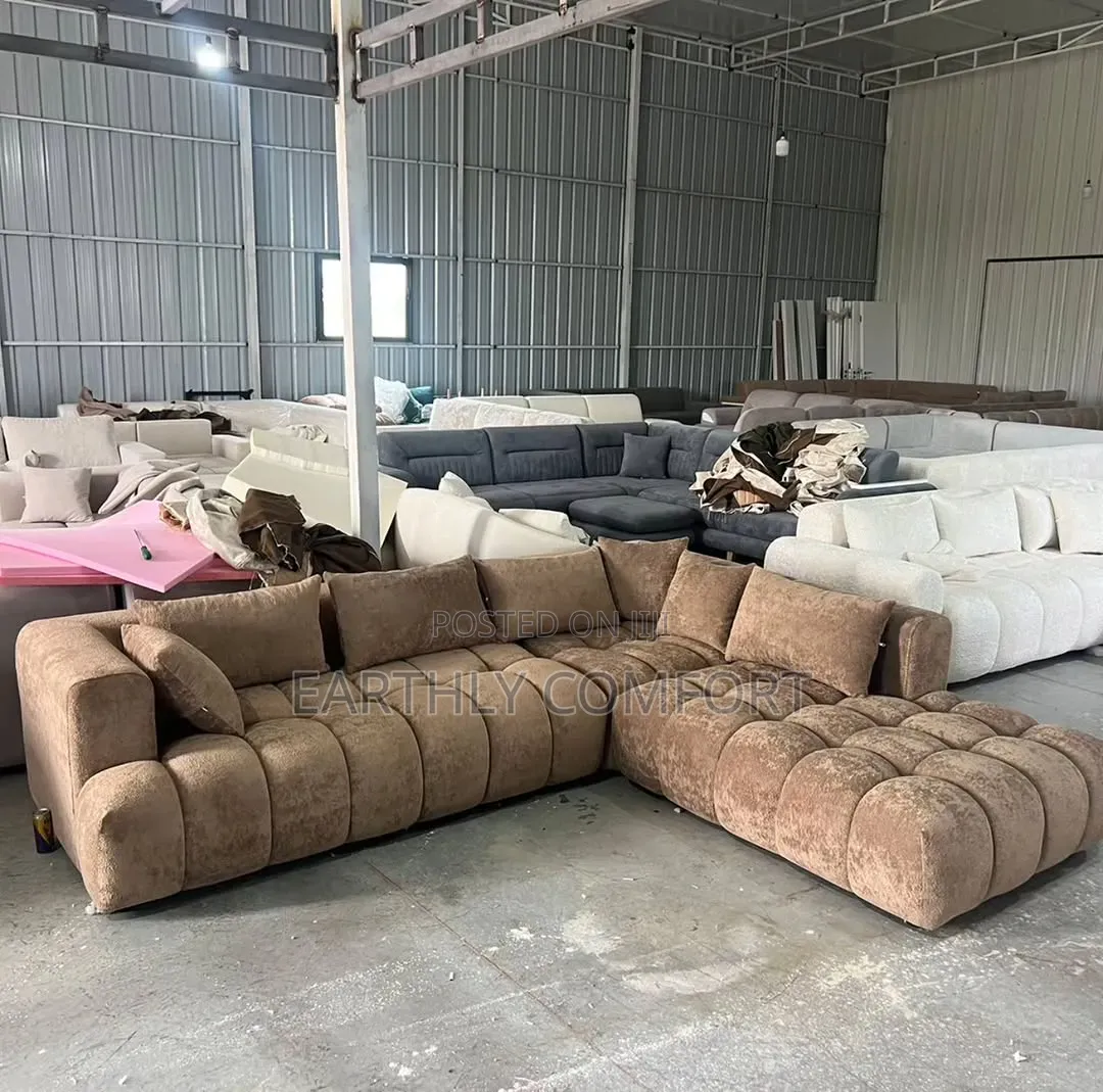 L Shape Sofa Set Bubble Sofa Set With Center Table Available on Order