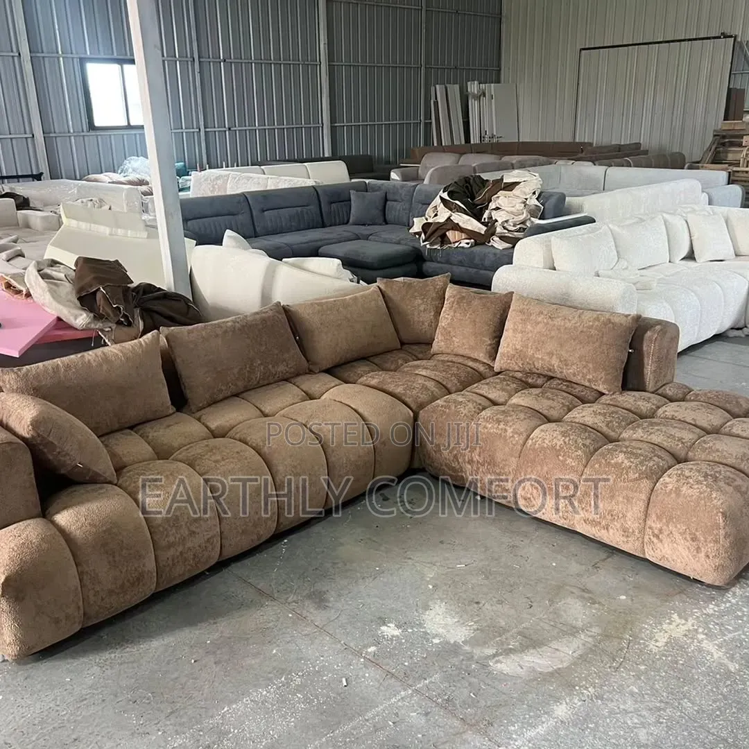 L Shape Sofa Set Bubble Sofa Set With Center Table Available on Order