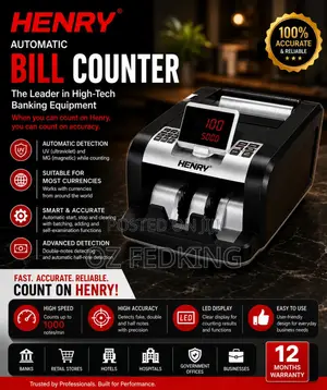 Henry Fully Automatic Bill Counting Machine