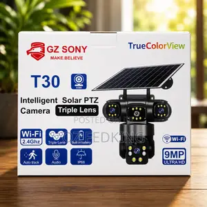 V380 3lens Wifi Solar Camera