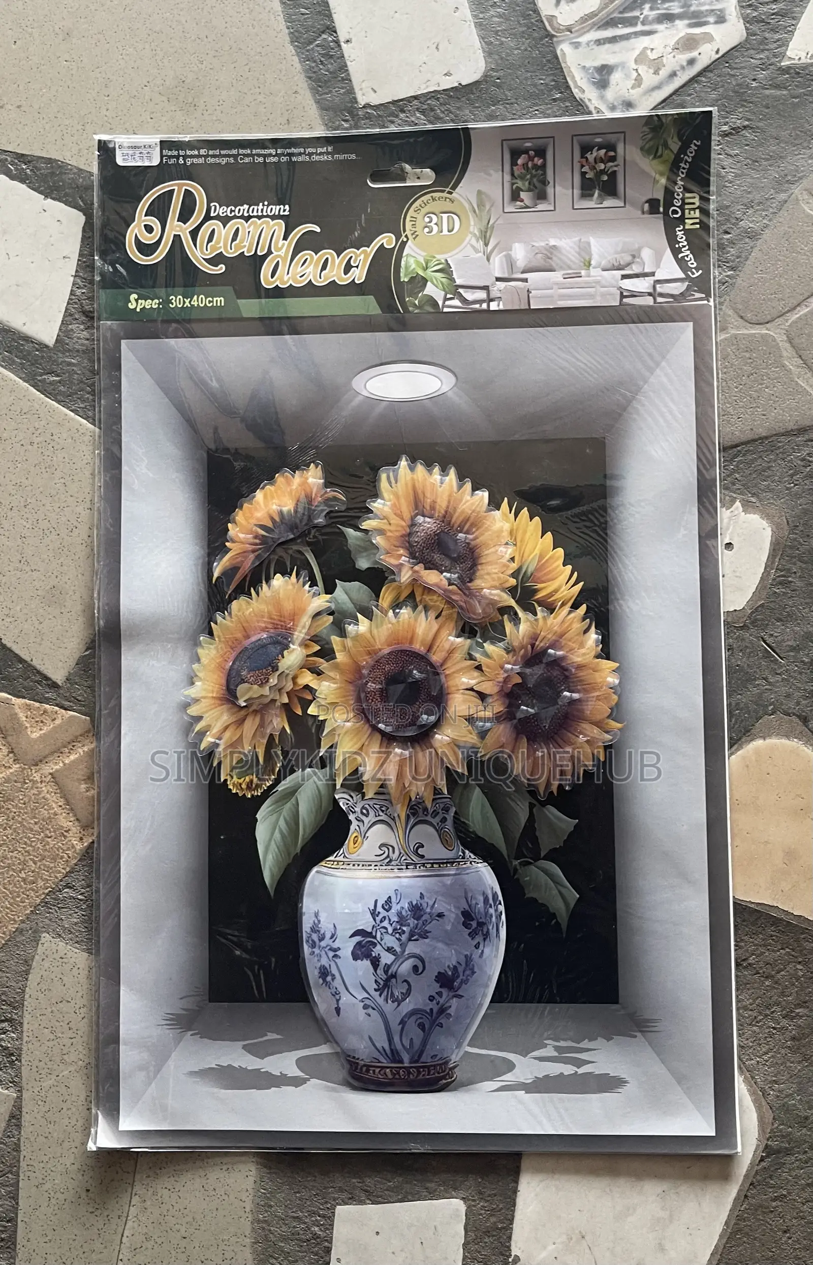 3D Floral Wall Stickers