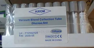 Vacuum Blood Collection Tubes — Glucose (Fluoride), 5ml (AXIOM UK)