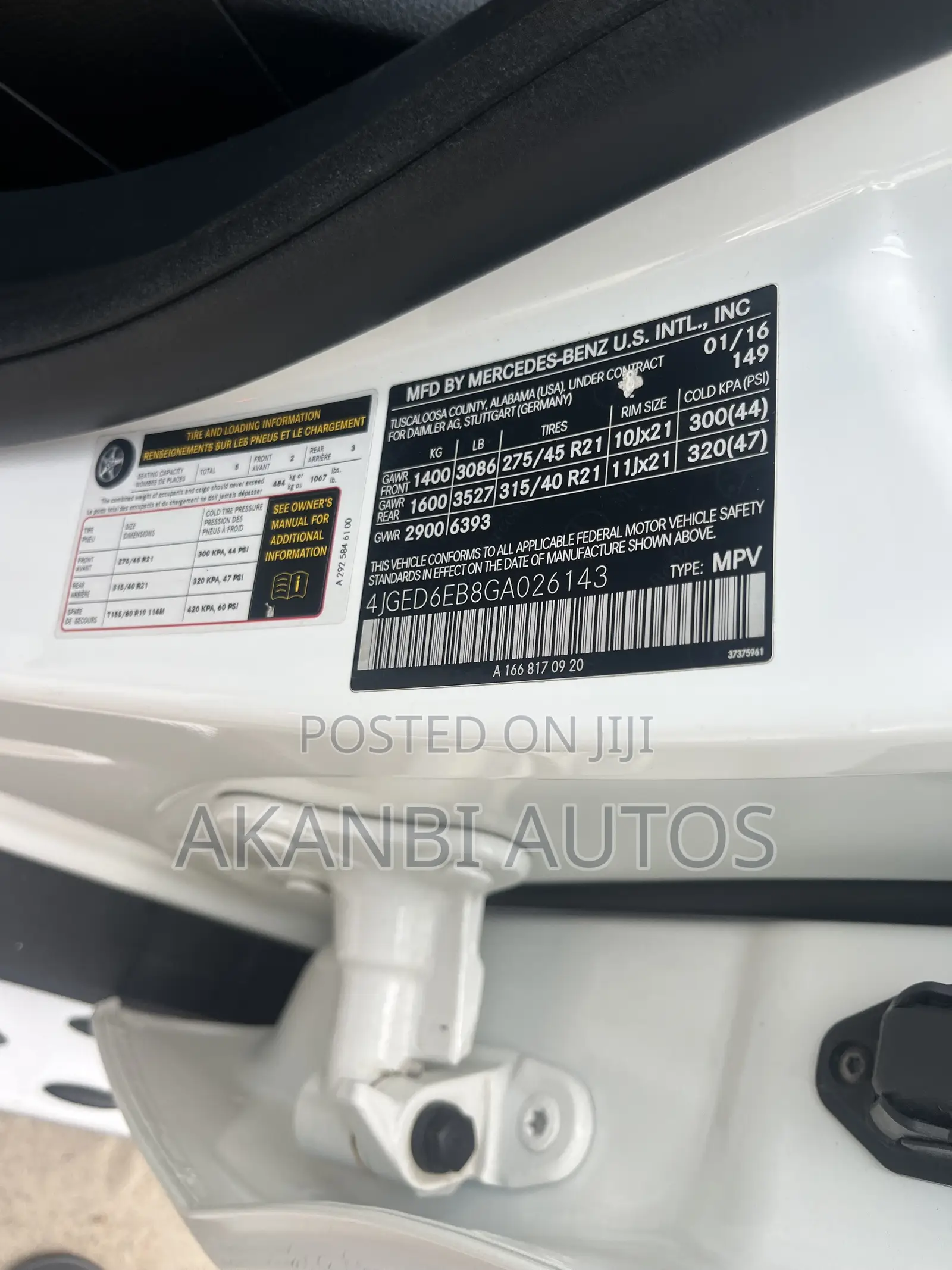 Mercedes-Benz GLE-Class 2016 White
