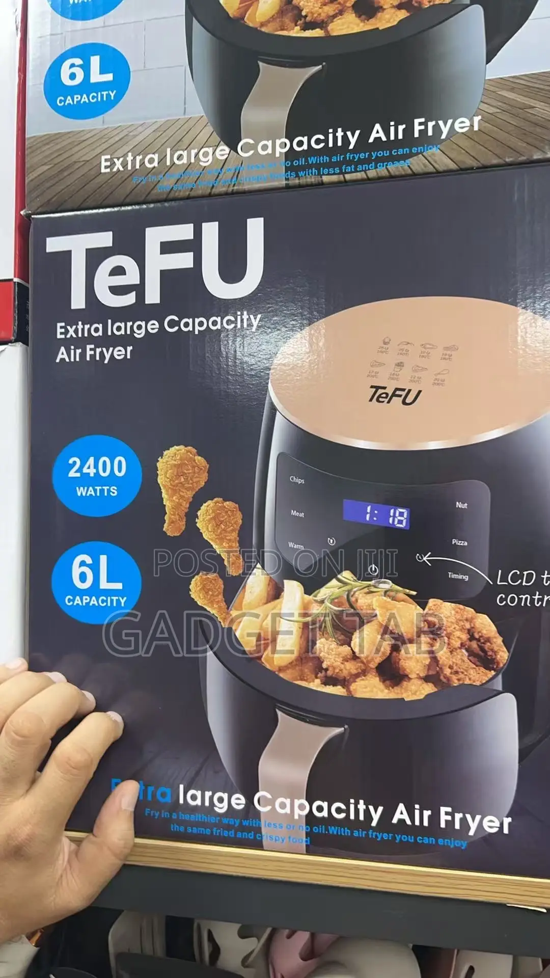 Silver Crest 6 Liters Extra Large Capacity Airfryer Torch Control
