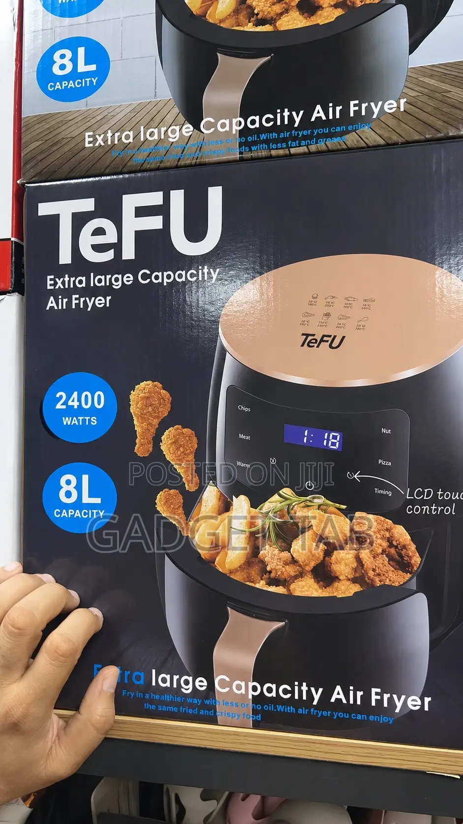 Silver Crest 6 Liters Extra Large Capacity Airfryer Torch Control