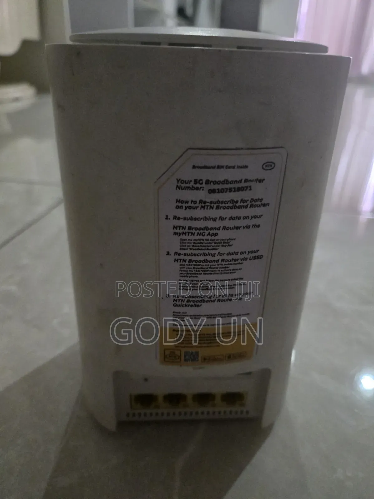 Barely Used MTN 5G Router