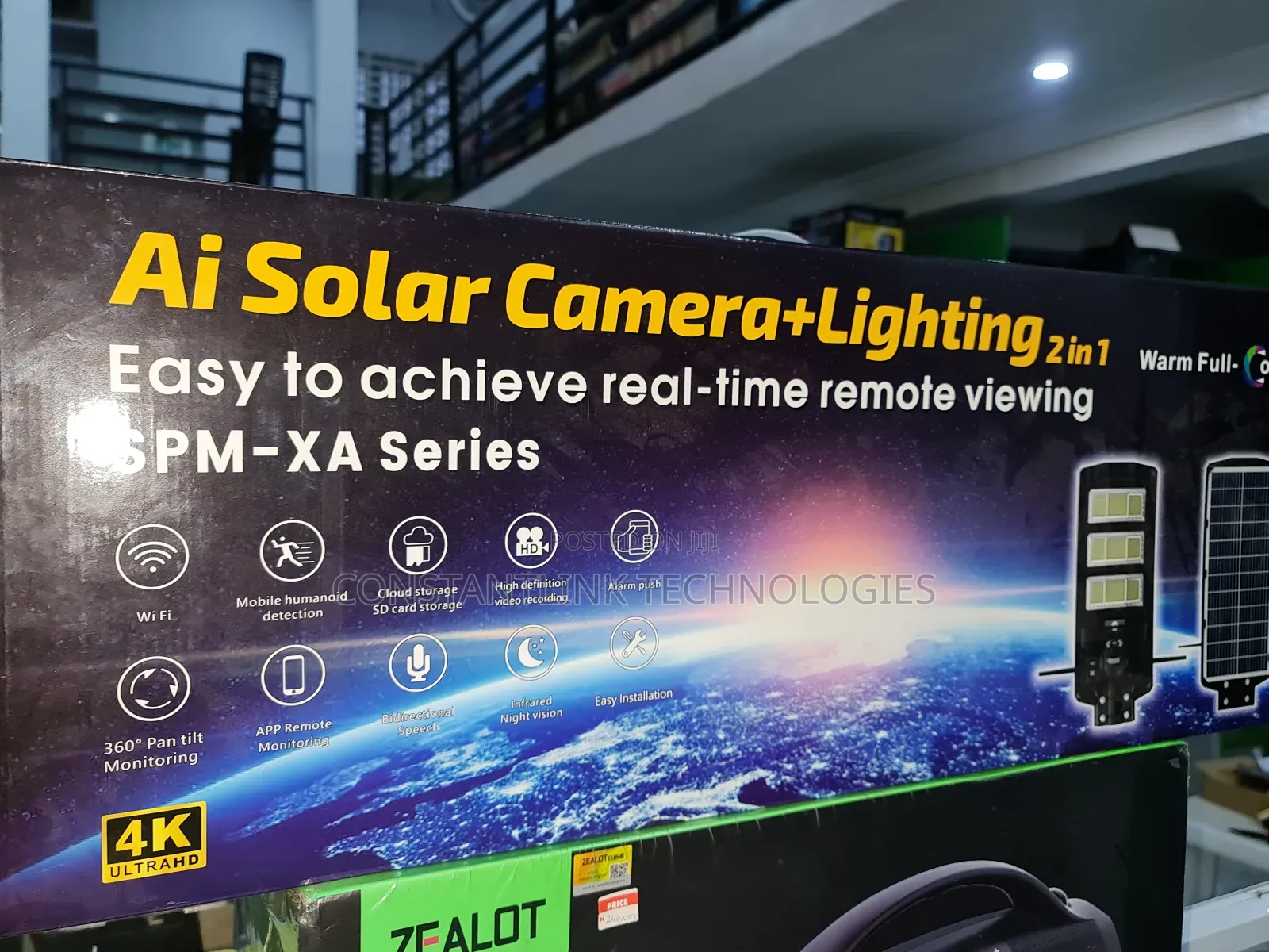 Ai Solar Camera + Lightning 2-in-1