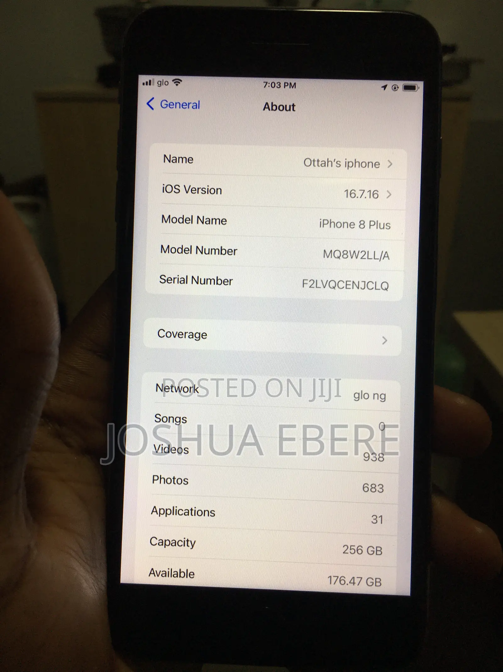Apple iPhone 8 Plus 256 GB Black