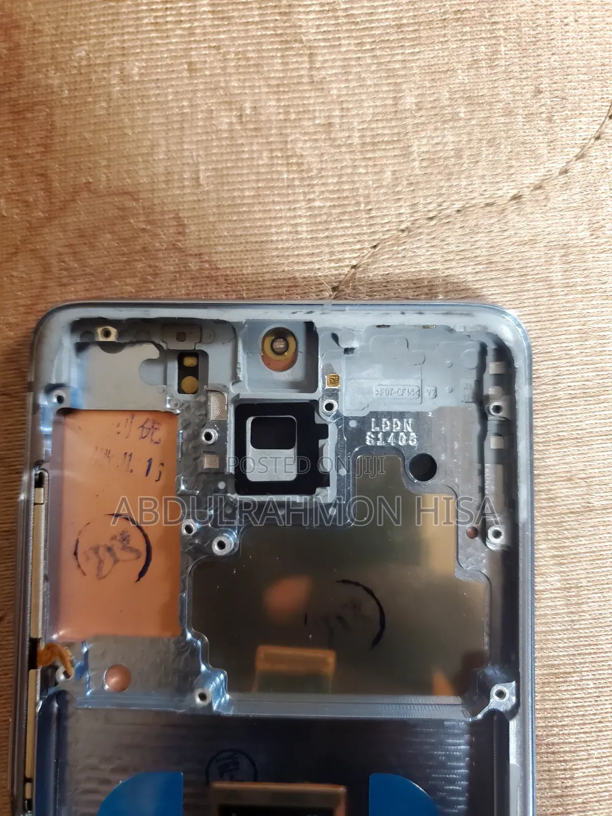 Samsung Galaxy S20 5G OLED Display With Frame (US Version - Blue Frame