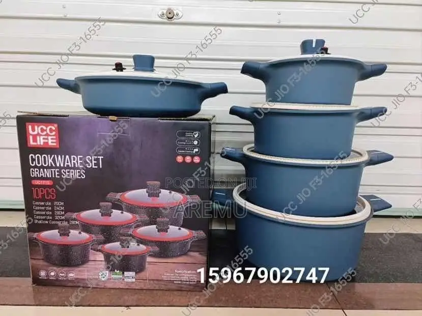 Ucc Life Granite Cookware Set