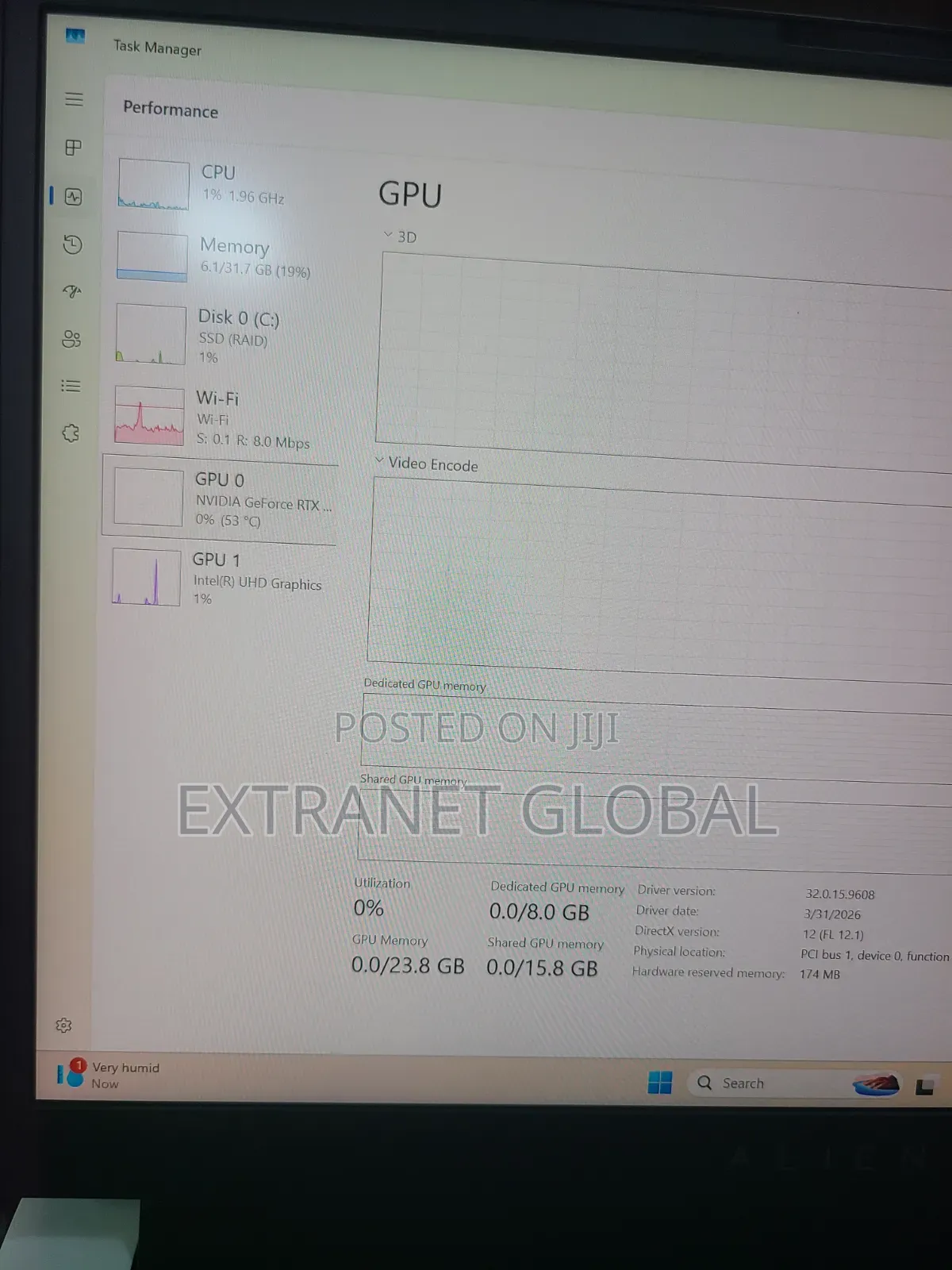 Laptop Alienware X15 R1 32GB Intel Core i9 SSD 1T