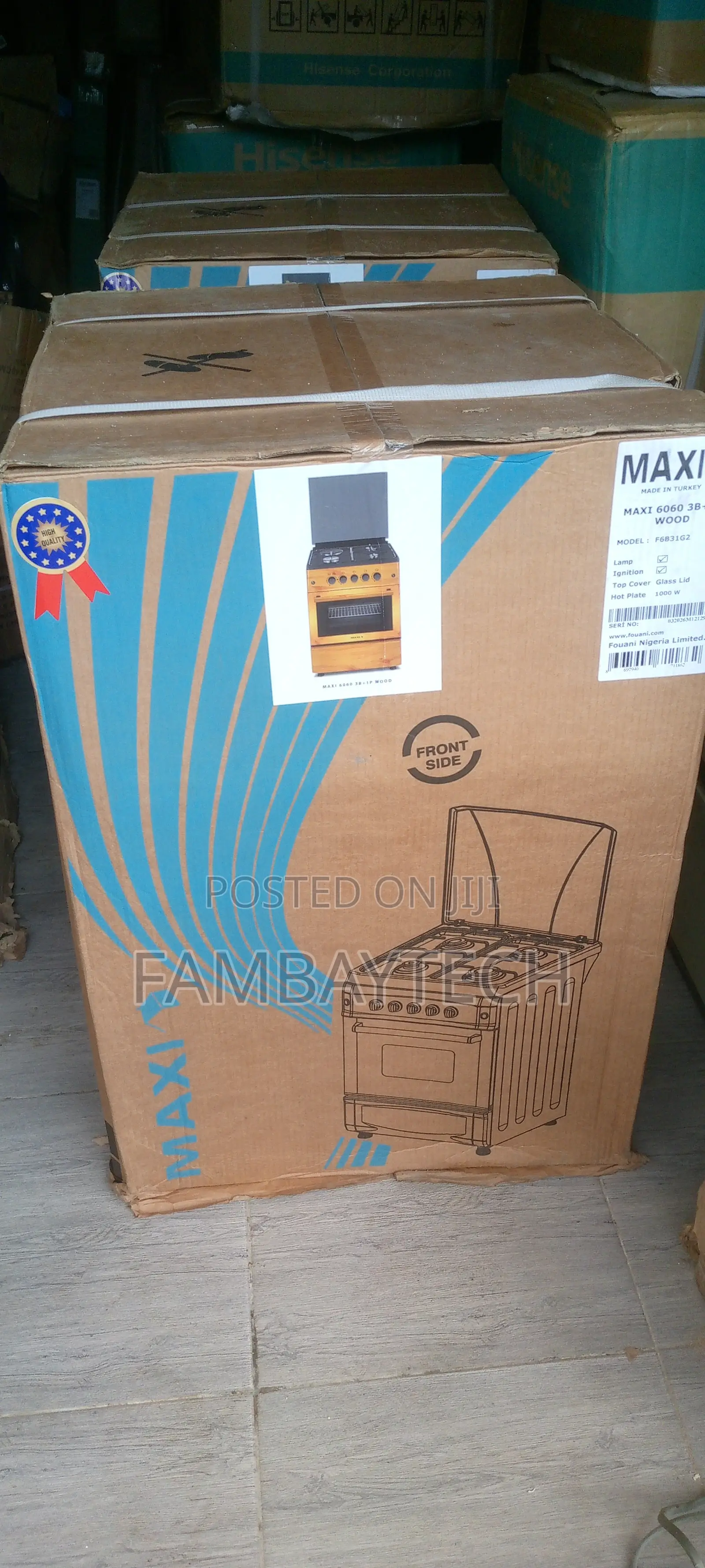 Maxi Standing Cooker Ready