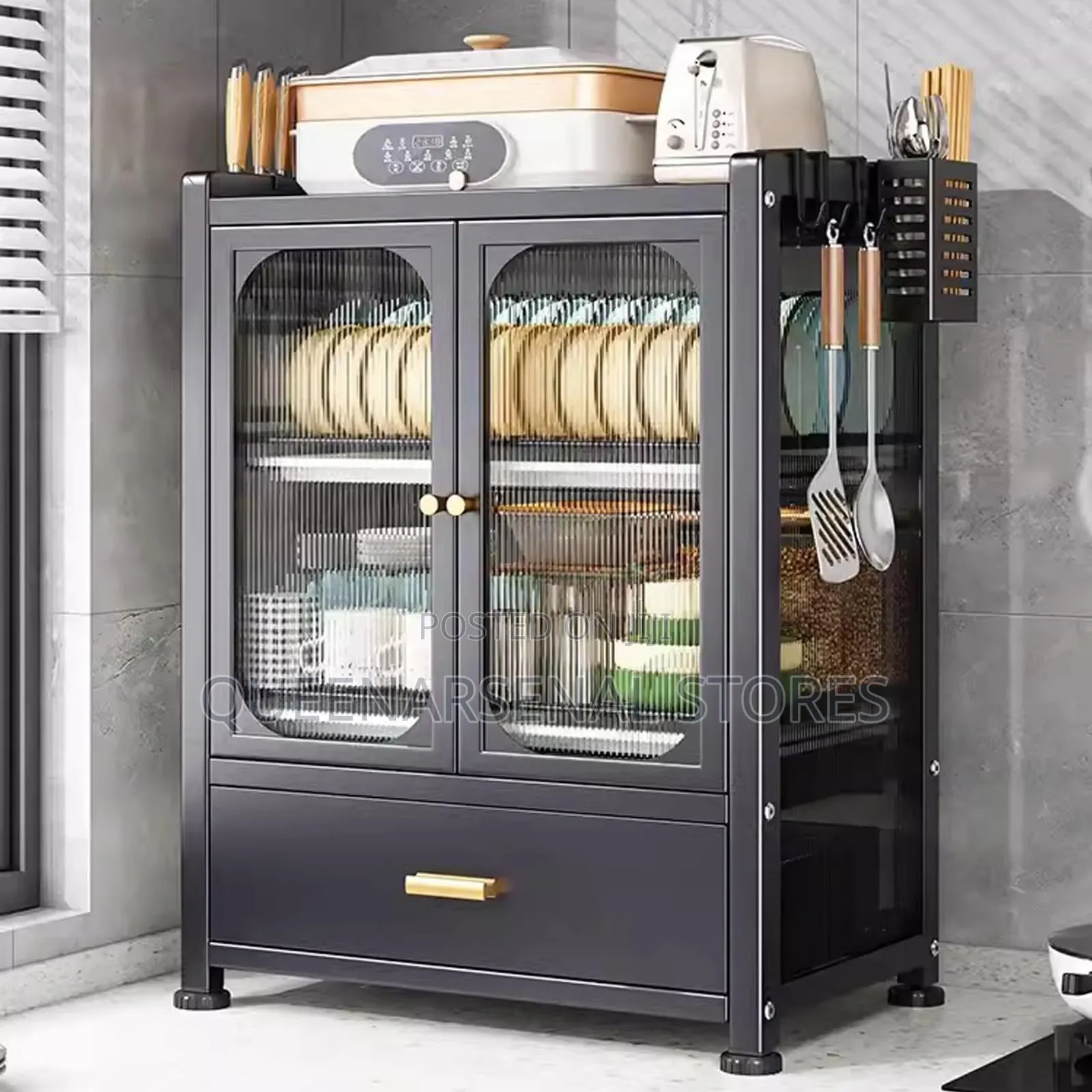 Multipurpose Dual Door Dish Rack