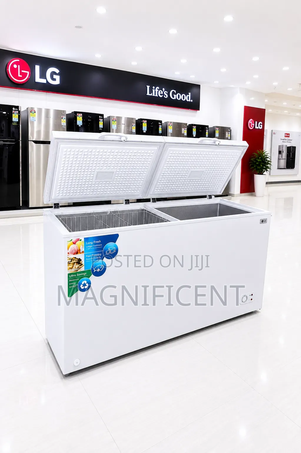 LG 720L Double Door Chest Freezer | Fast Freezing | Energy Saving