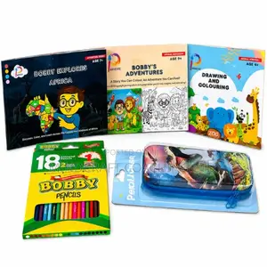 Mindcraft Creative Kit With 3 Colouring Books, Pencils and 3D Case Set